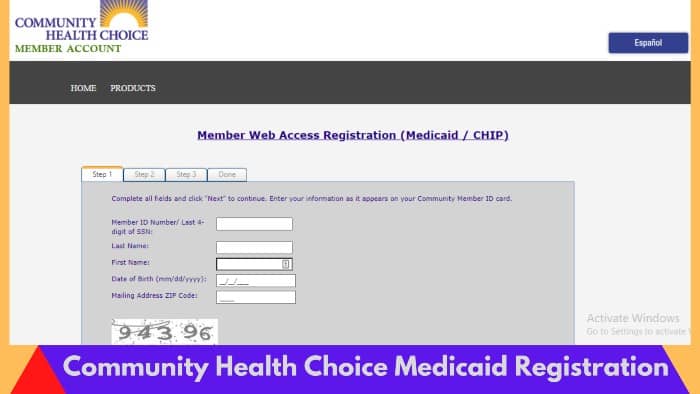 Community-Health-Choice-Medicaid-Registration